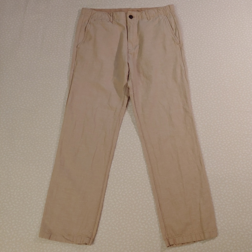 GAP Lived-In Straight Khaki Pants 32×30